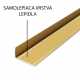 Schodová hrana samolepiaca - Zlatá 45x23 mm