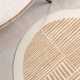 Kruhový kusový koberec Ted Baker Haringey 106391 Jute White