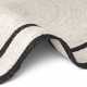 Kruhový kusový koberec Hanse Home Jute Braided 106331 Natural Ivory Black