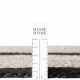 Kruhový kusový koberec Hanse Home Jute Braided 106331 Natural Ivory Black