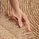 Kruhový kusový koberec Hanse Home Jute Braided 106332 Natural Gold