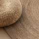 Kruhový kusový koberec Hanse Home Jute Braided 106006 Grey Brown