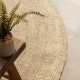Kruhový kusový koberec Hanse Home Jute Braided 106007 Ivory