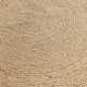 Kruhový kusový koberec Hanse Home Jute Braided 106007 Ivory
