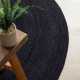 Kruhový kusový koberec Hanse Home Jute Braided 106322 Black 