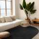 Kusový koberec Hanse Home Jute Braided 106322 Black - ovál