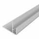 Schodový profil vŕtaný pre LED osvetlenie - Strieborný Matný 60x45 mm