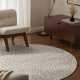 Kruhový kusový koberec Elle Decoration Lyon 106317 Natural Cream Grey