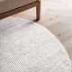 Kruhový kusový koberec Hanse Home Bouclé 106325  White