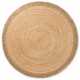 Kruhový kusový koberec Hanse Home Jute Braided 106332 Natural Gold