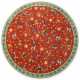 Kruhový kusový koberec Villeroy & Boch Toy`s Delight Nostalgic Noel 106499 Red Green