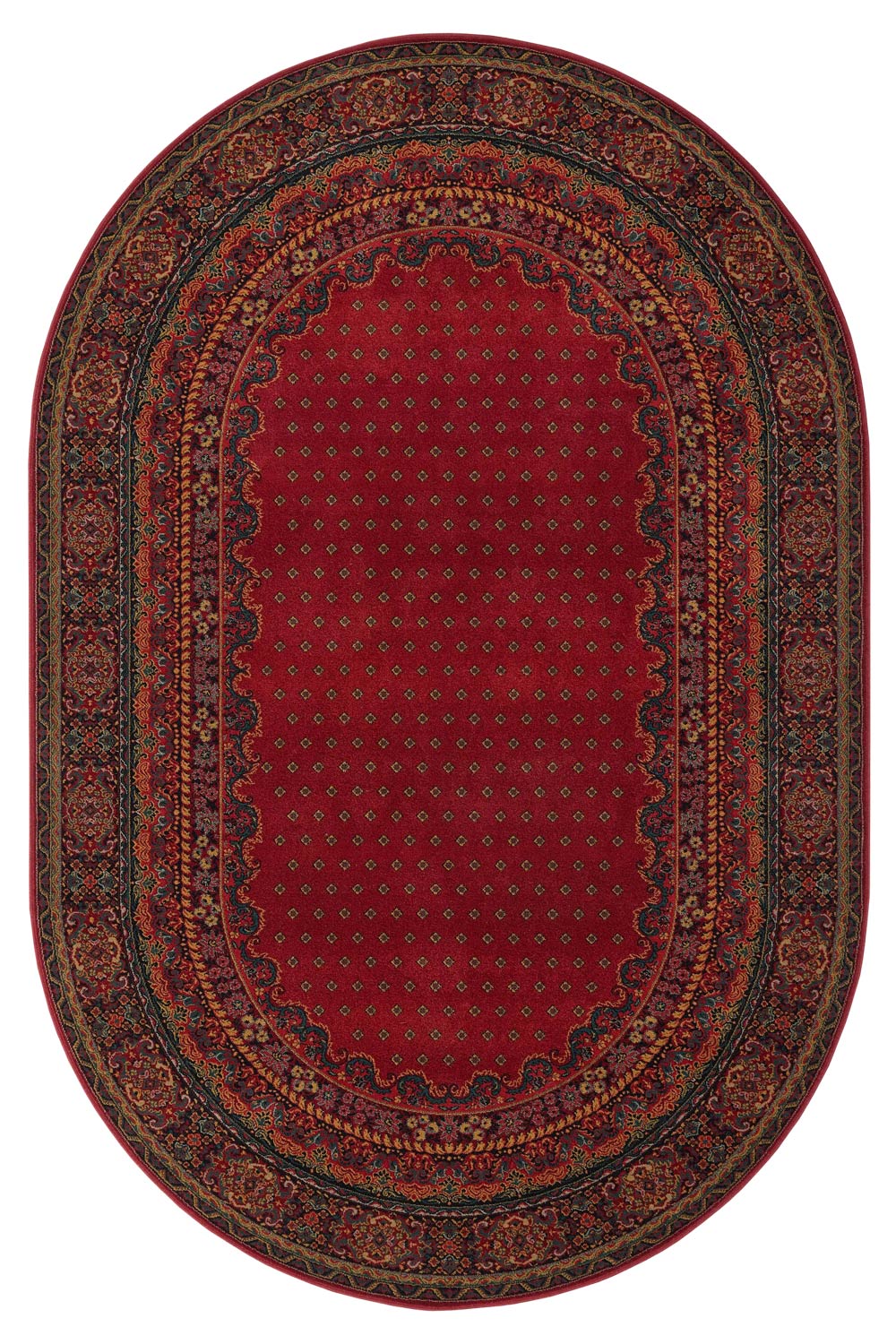 Kusový koberec POLONIA  Baron Burgund 2 - Ovál