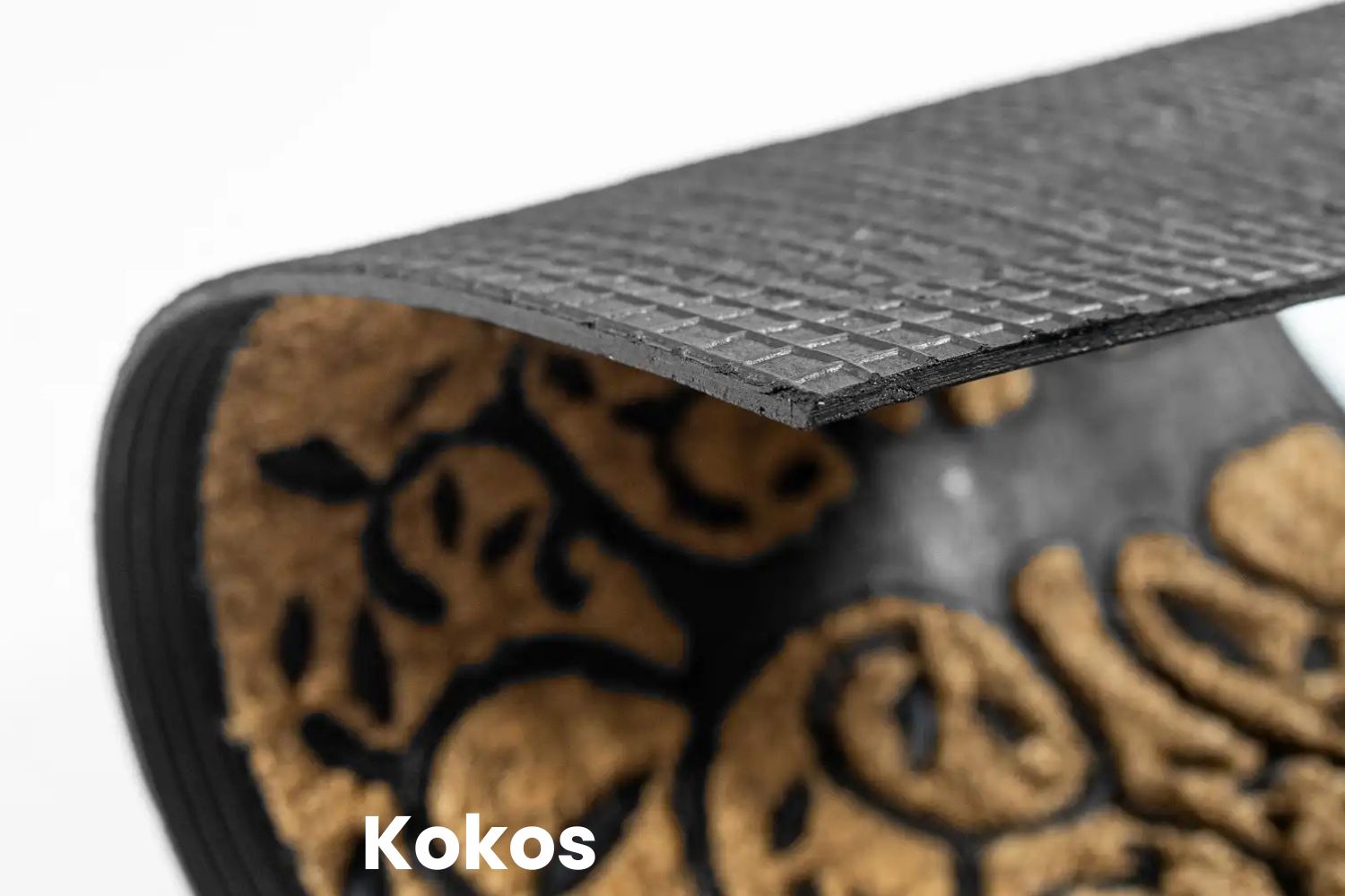 Detail rohože z kokosového vlákna