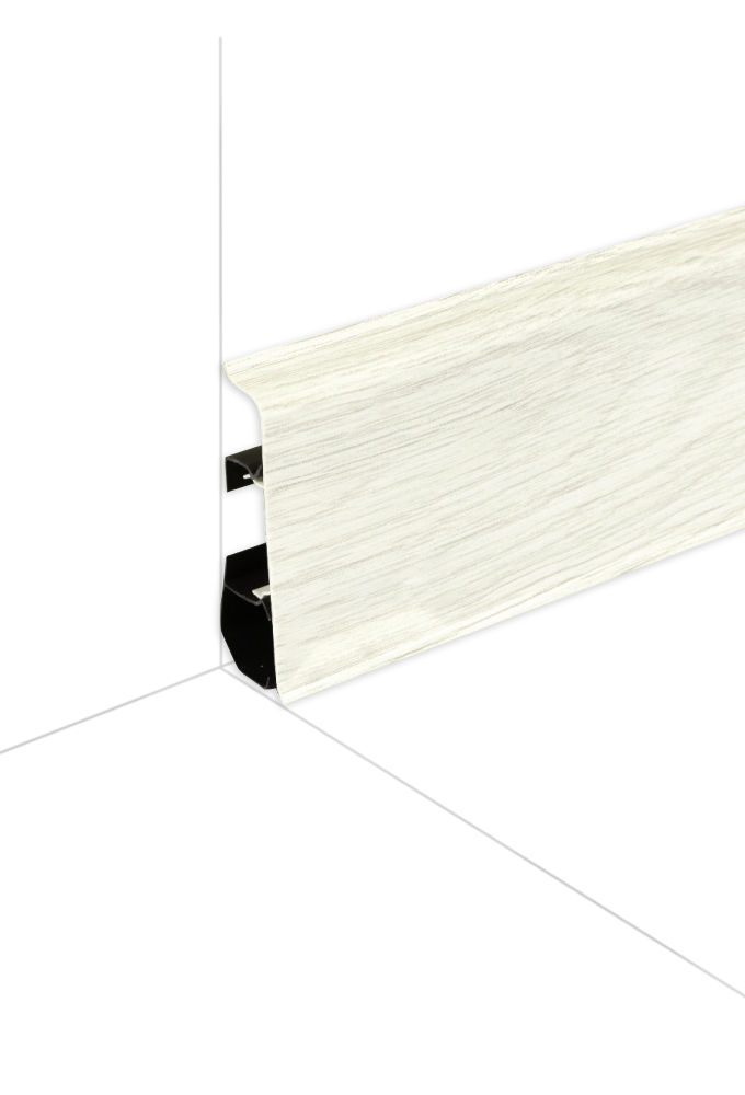 Podlahová lišta ARBITON INDO 01 - Biela lesklá