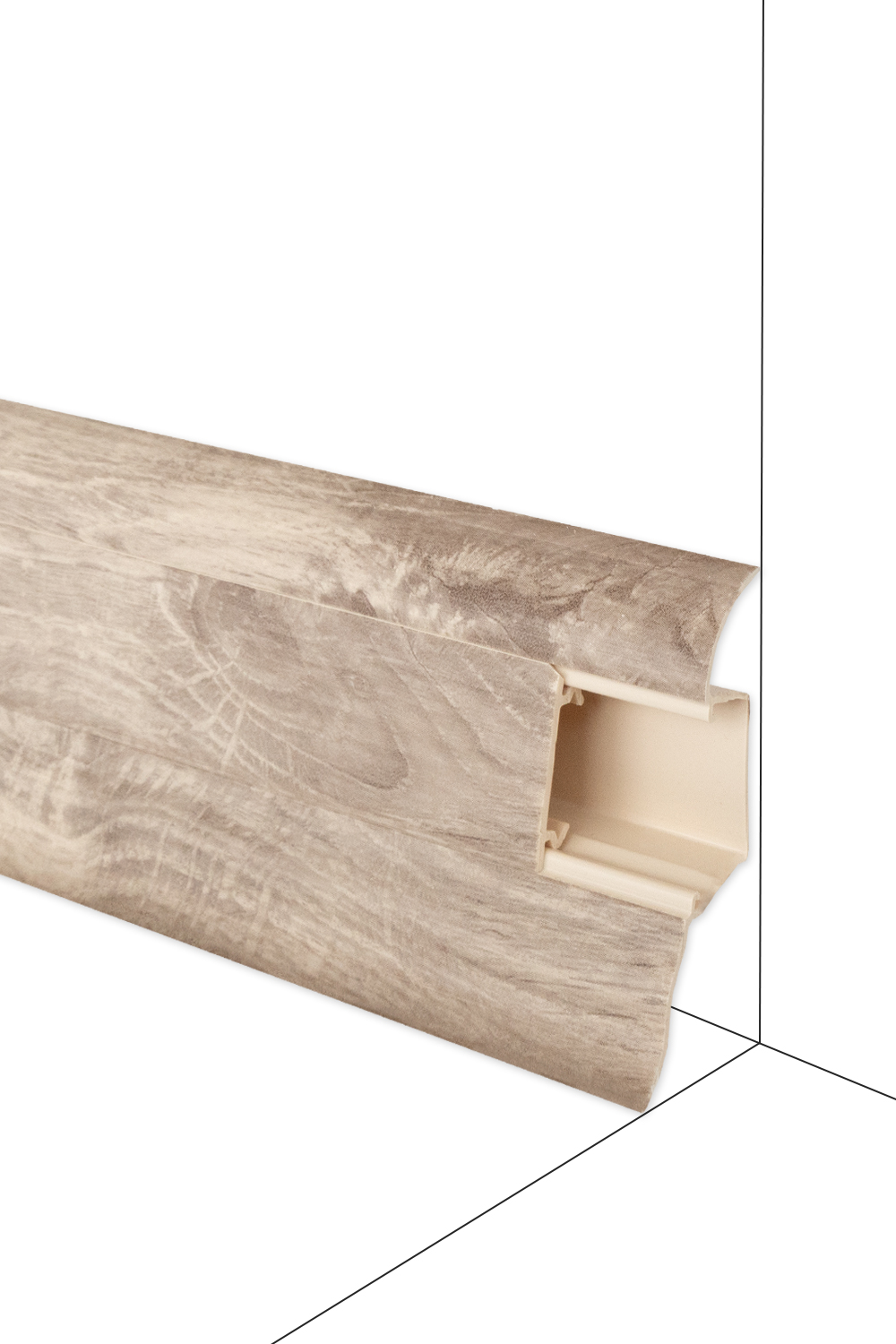 Podlahová lišta DOLLKEN W459 - Dub Superior - dĺžka 250 cm Ukončenie P 
