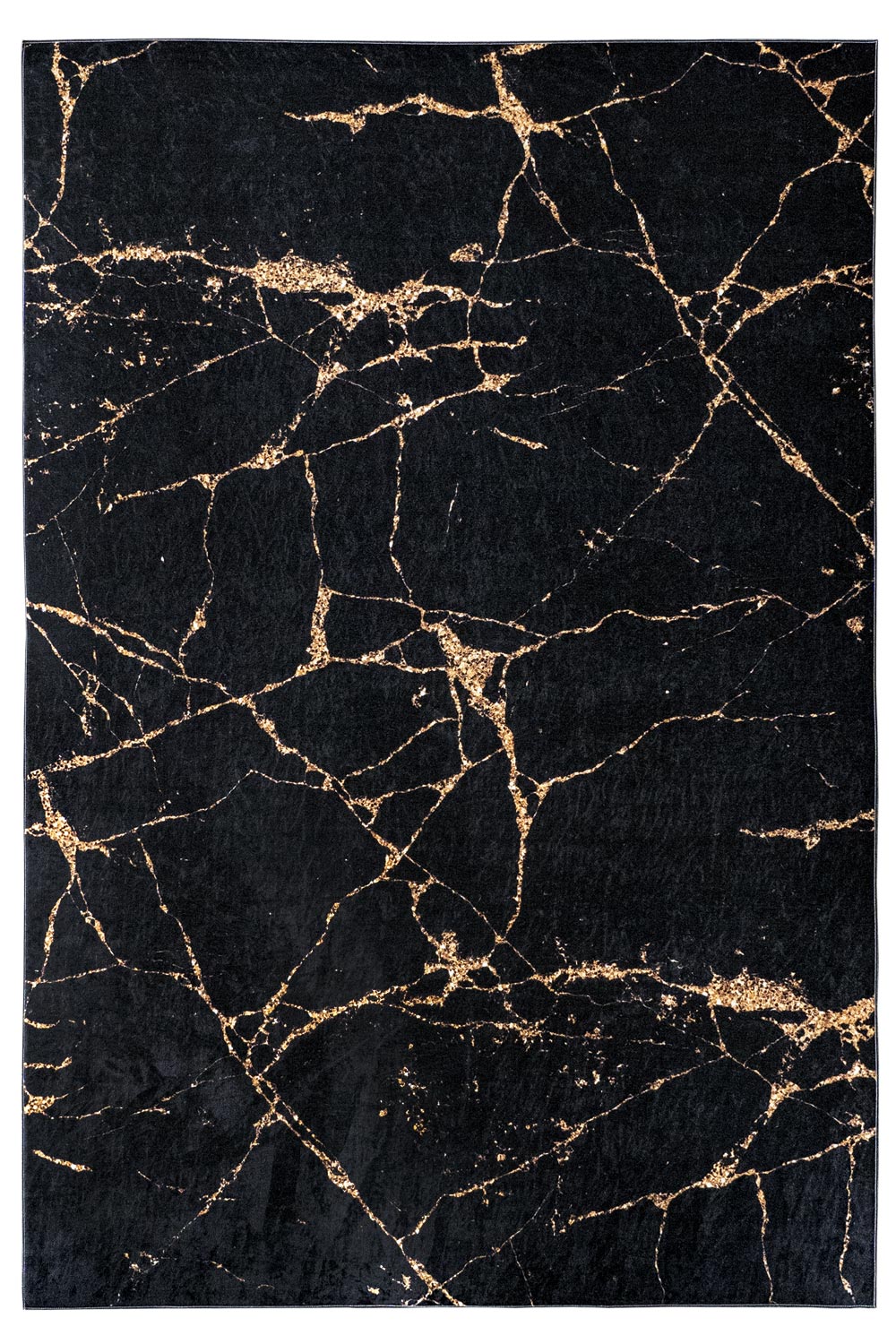 Kusový koberec PORTE 2007 Black/Gold 60x100 cm
