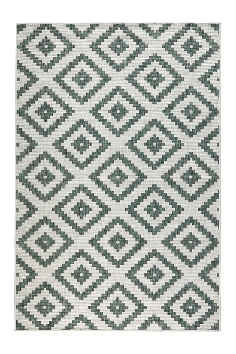 Kusový koberec Northrugs Twin 103131 Green Cream 200x290 cm