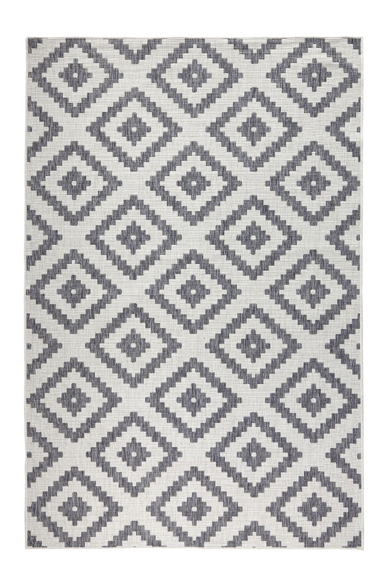 Kusový koberec Northrugs Twin 103132 Gray Cream 80x350 cm