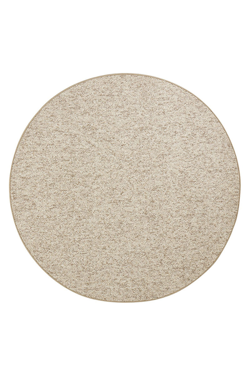 Kruhový kusový koberec Hanse Home BT Carpet Wolly 102842 Beige Brown Ø 200 cm