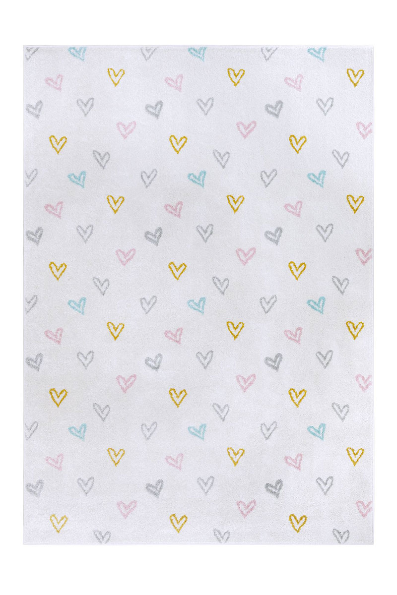 Detský kusový koberec Hanse Home Adventures 105946 Hearts Multicolor 120x170 cm