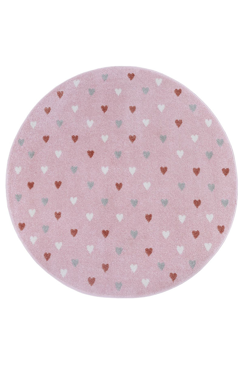 Detský kusový koberec Hanse Home Adventures 105951 Little hearts Rose