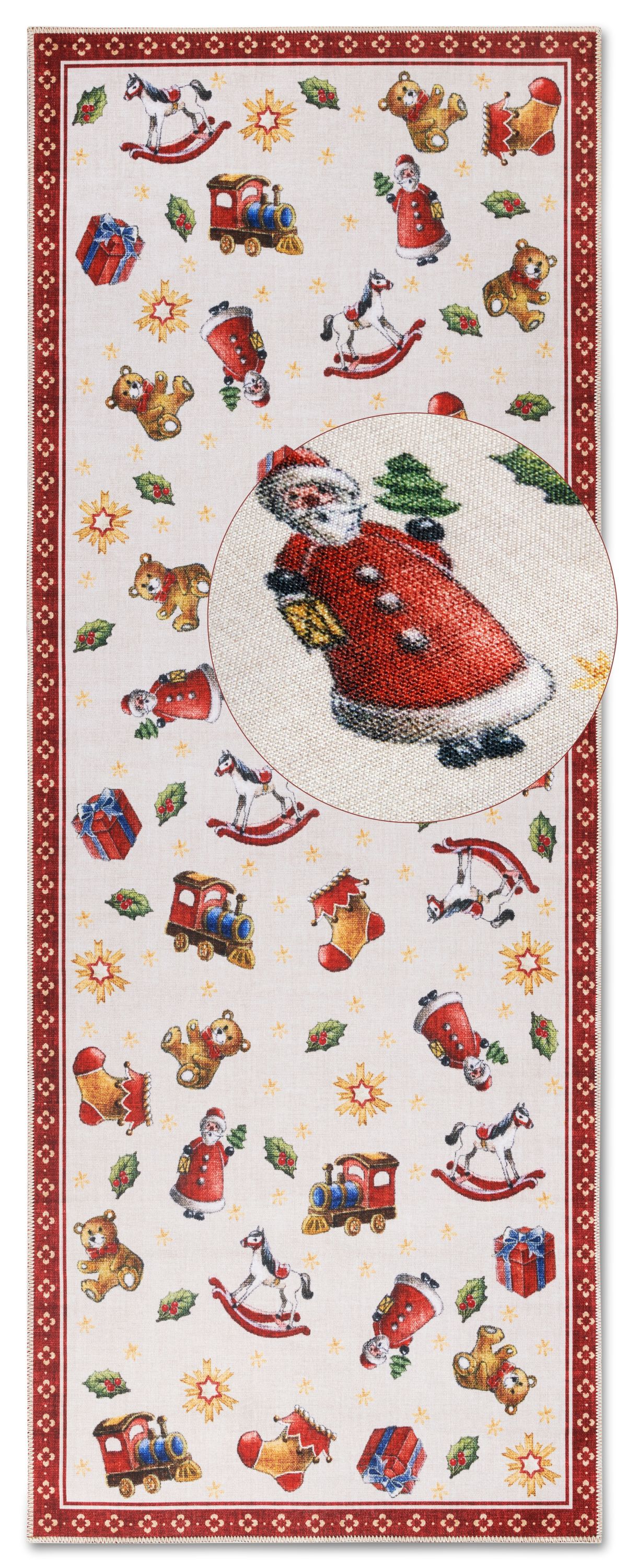 Kusový behúň Villeroy & Boch Toy´s  Delight 106192 Red Multicolour, bez vlasu 80x200 cm