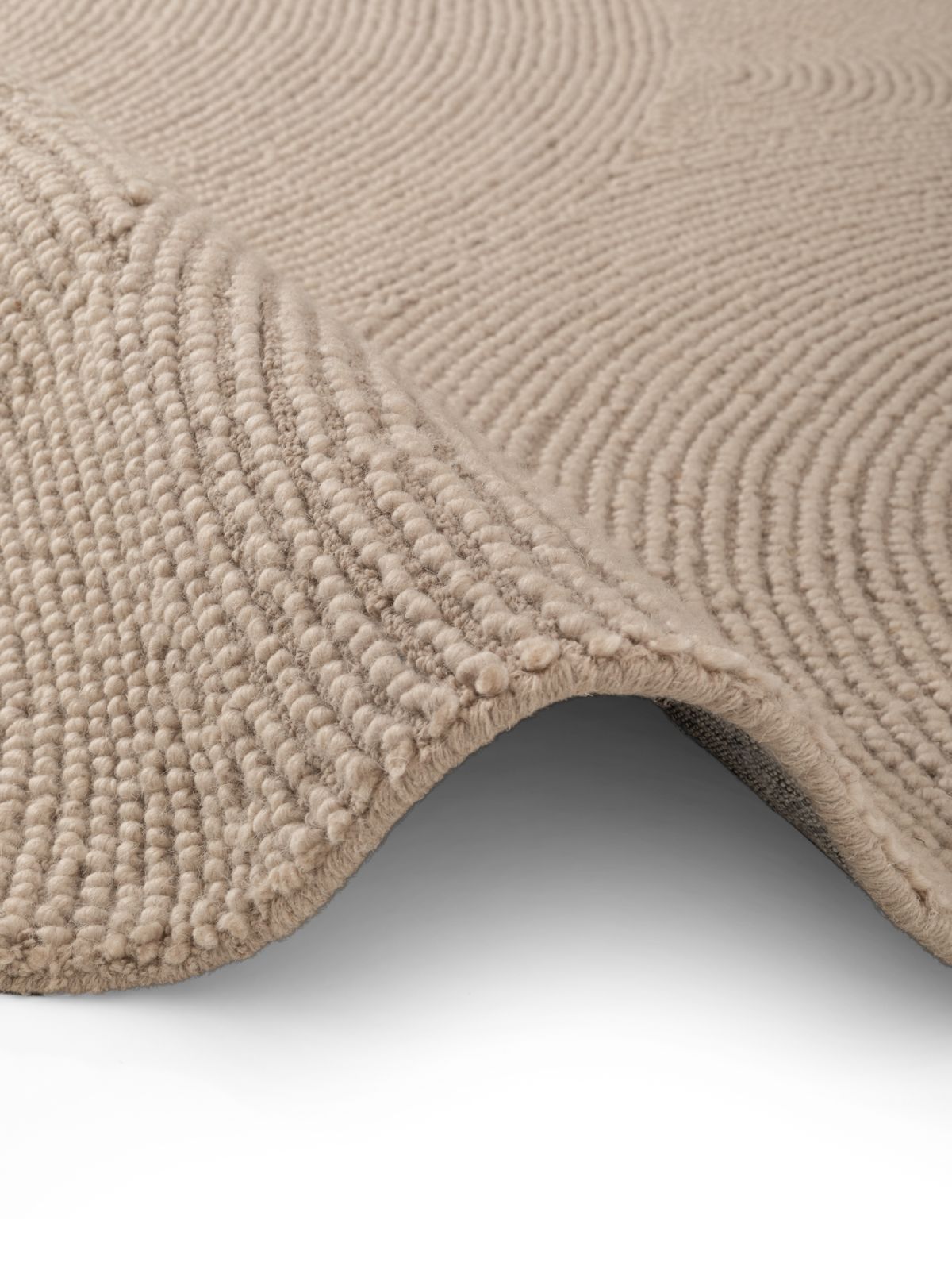 Kruhový kusový koberec Hanse Home Calmio 106221 Light Beige Ø 120 cm