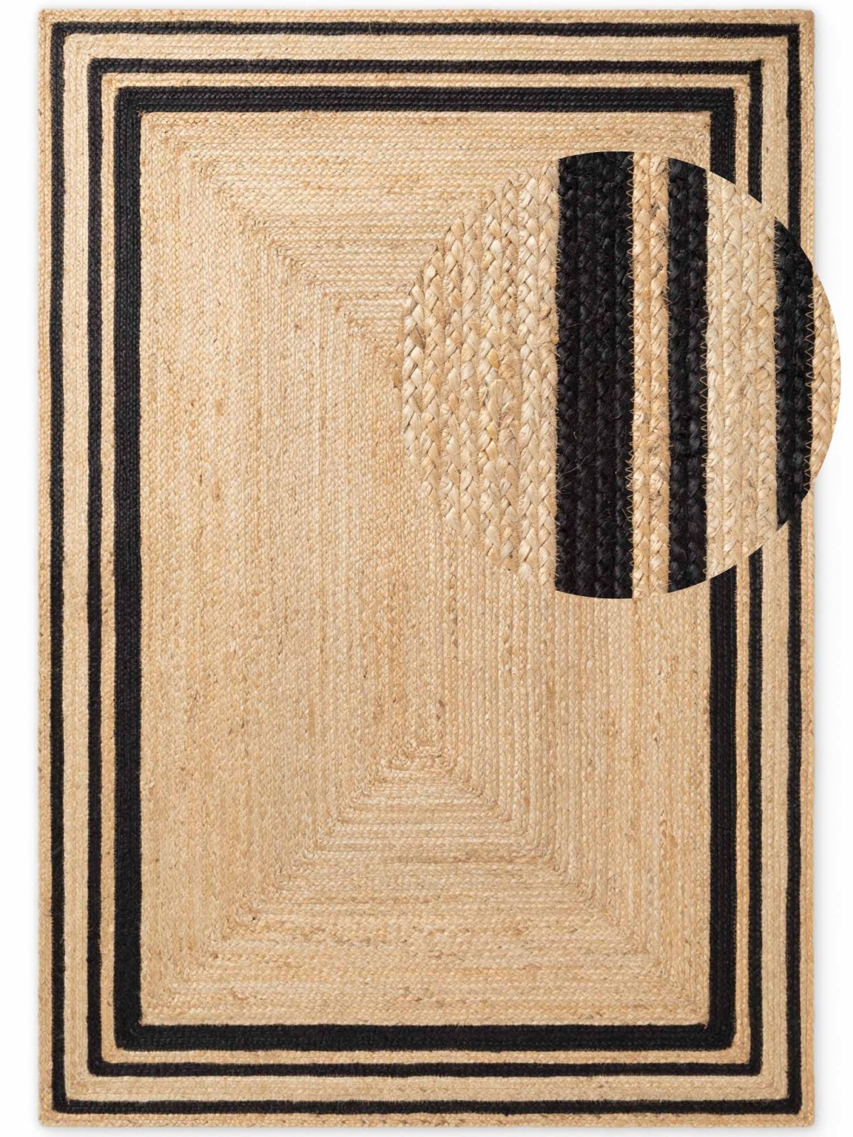 Kusový koberec Hanse Home Jutta 106302 Natural Gold Black 80x150 cm