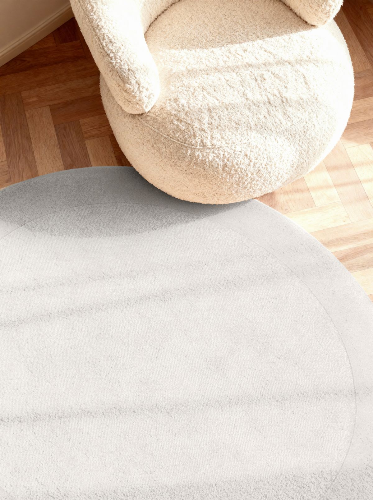 Kruhový kusový koberec Villeroy & Boch 1812 106281 Natural Cream Ø 150 cm
