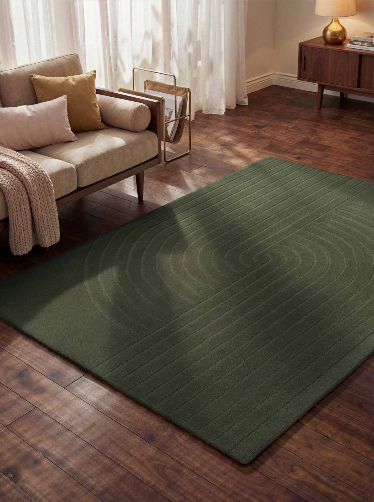 Kusový koberec Vikosa Arcura 106271 Dark Green 80x150 cm