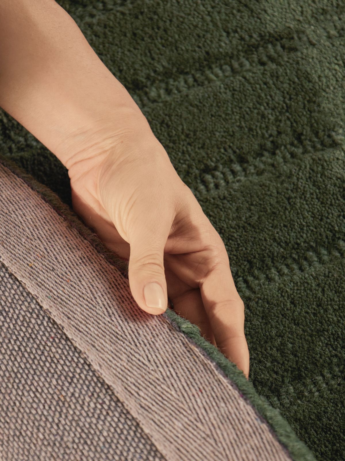 Kruhový kusový koberec Vikosa Arcura 106271 Dark Green Ø 200 cm