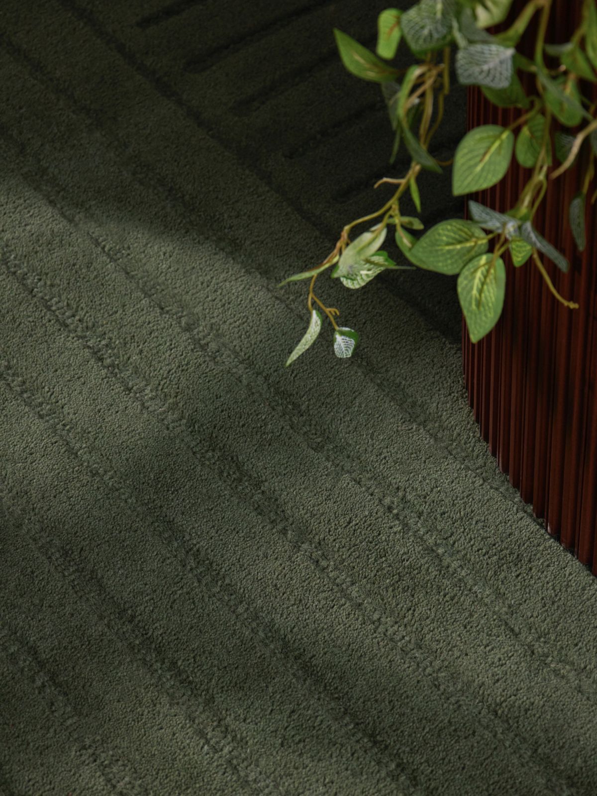 Kruhový kusový koberec Vikosa Arcura 106271 Dark Green Ø 200 cm