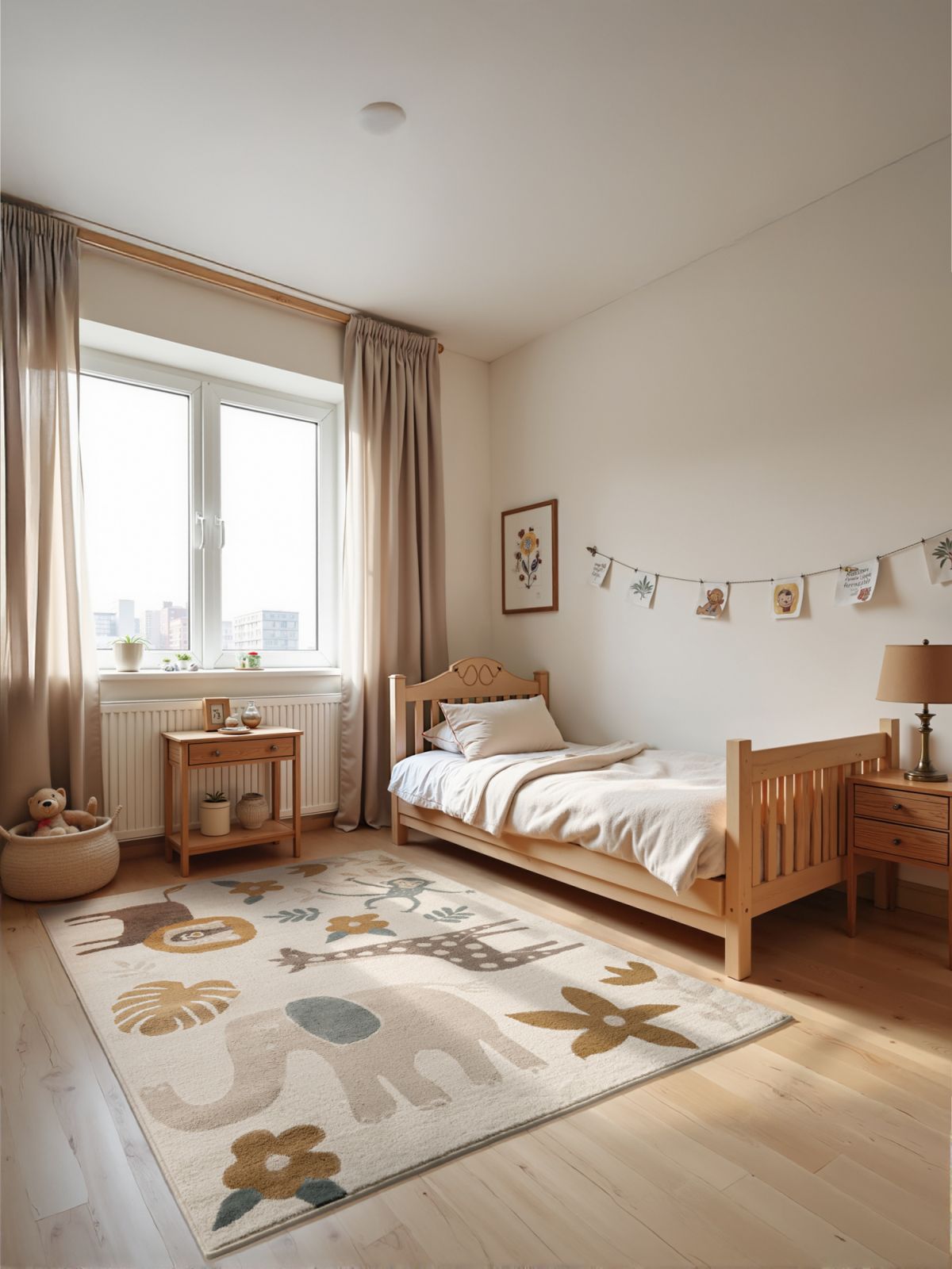 Detský kusový koberec Hanse Home Adventures 106213 Cream, Multicolor 120x170 cm