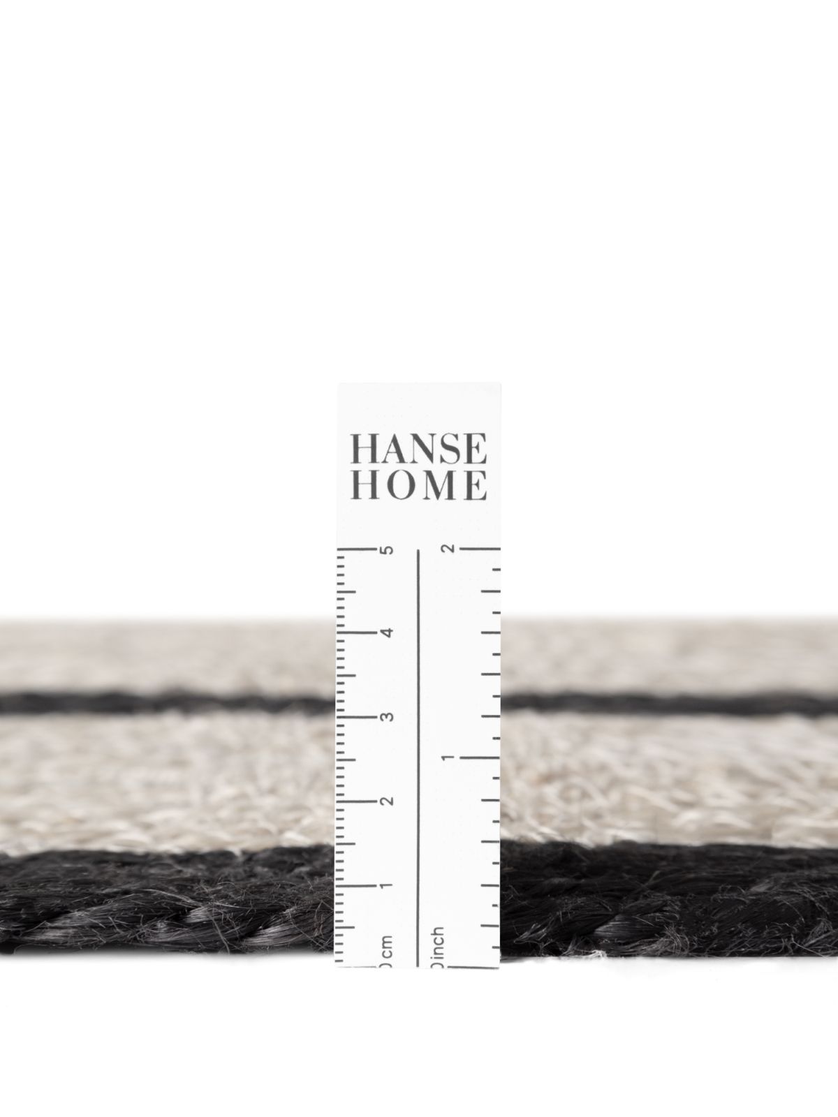 Kruhový kusový koberec Hanse Home Jute Braided 106331 Natural Ivory Black Ø 200 cm