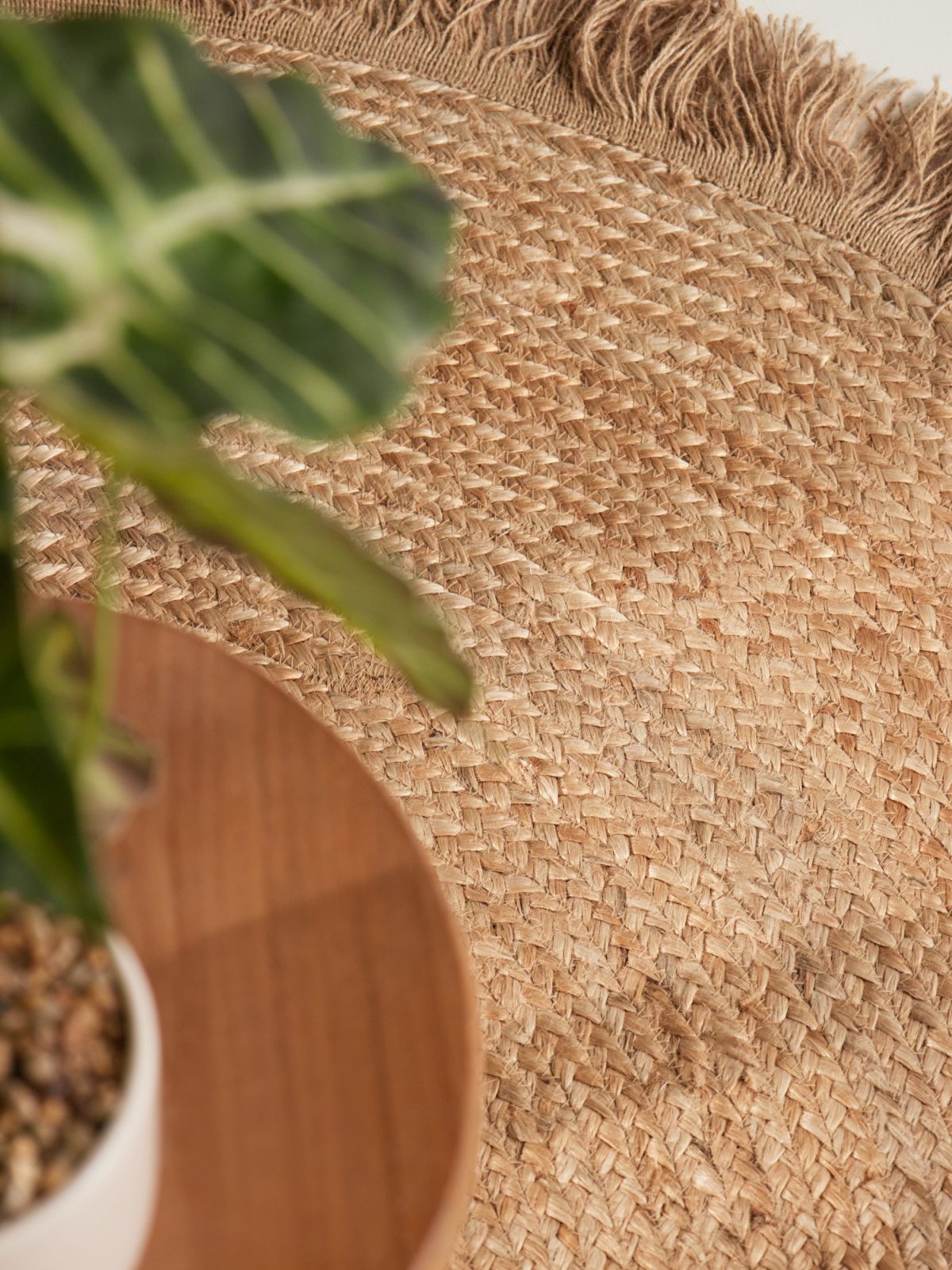 Kruhový kusový koberec Hanse Home Jute Braided 106332 Natural Gold Ø 200 cm