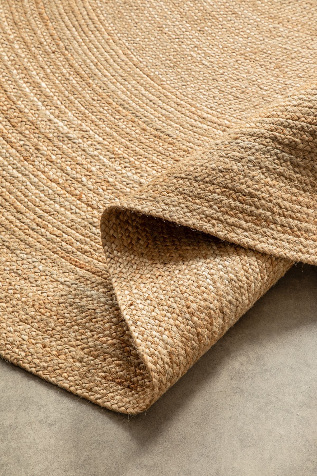 Kruhový kusový koberec Hanse Home Jute Braided 106005 Gold Ø 200 cm