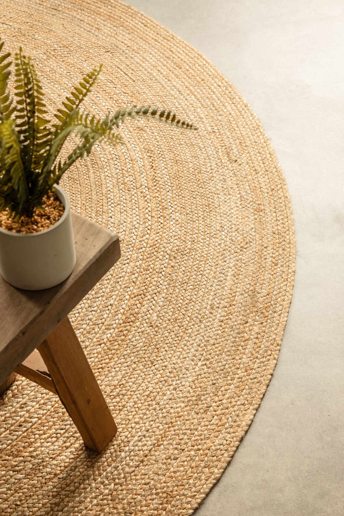 Kruhový kusový koberec Hanse Home Jute Braided 106005 Gold Ø 200 cm