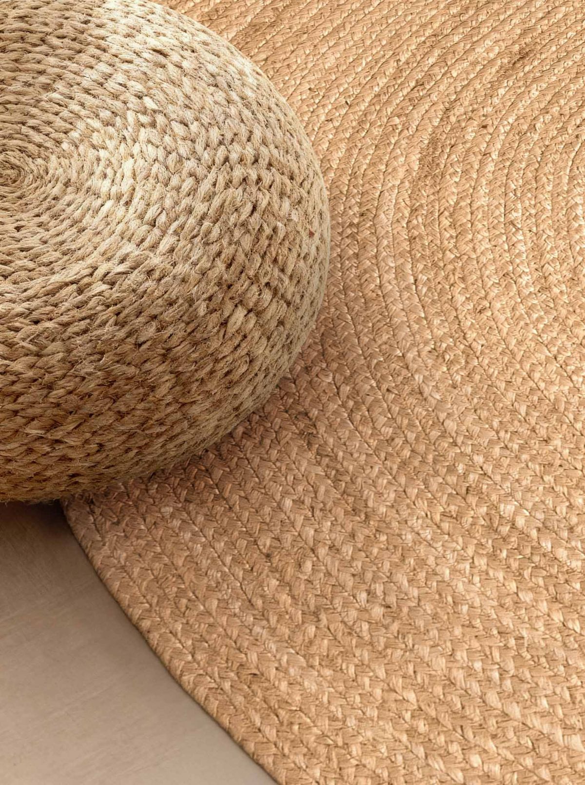 Kruhový kusový koberec Hanse Home Jute Braided 106005 Gold Ø 200 cm