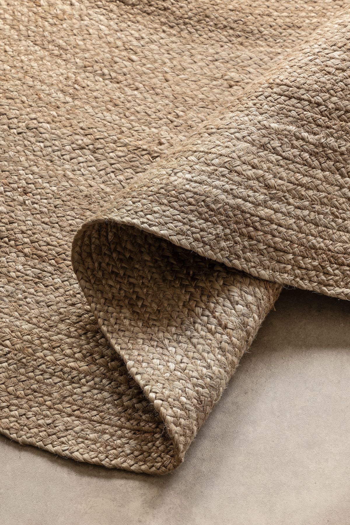 Kruhový kusový koberec Hanse Home Jute Braided 106006 Grey Brown Ø 100 cm