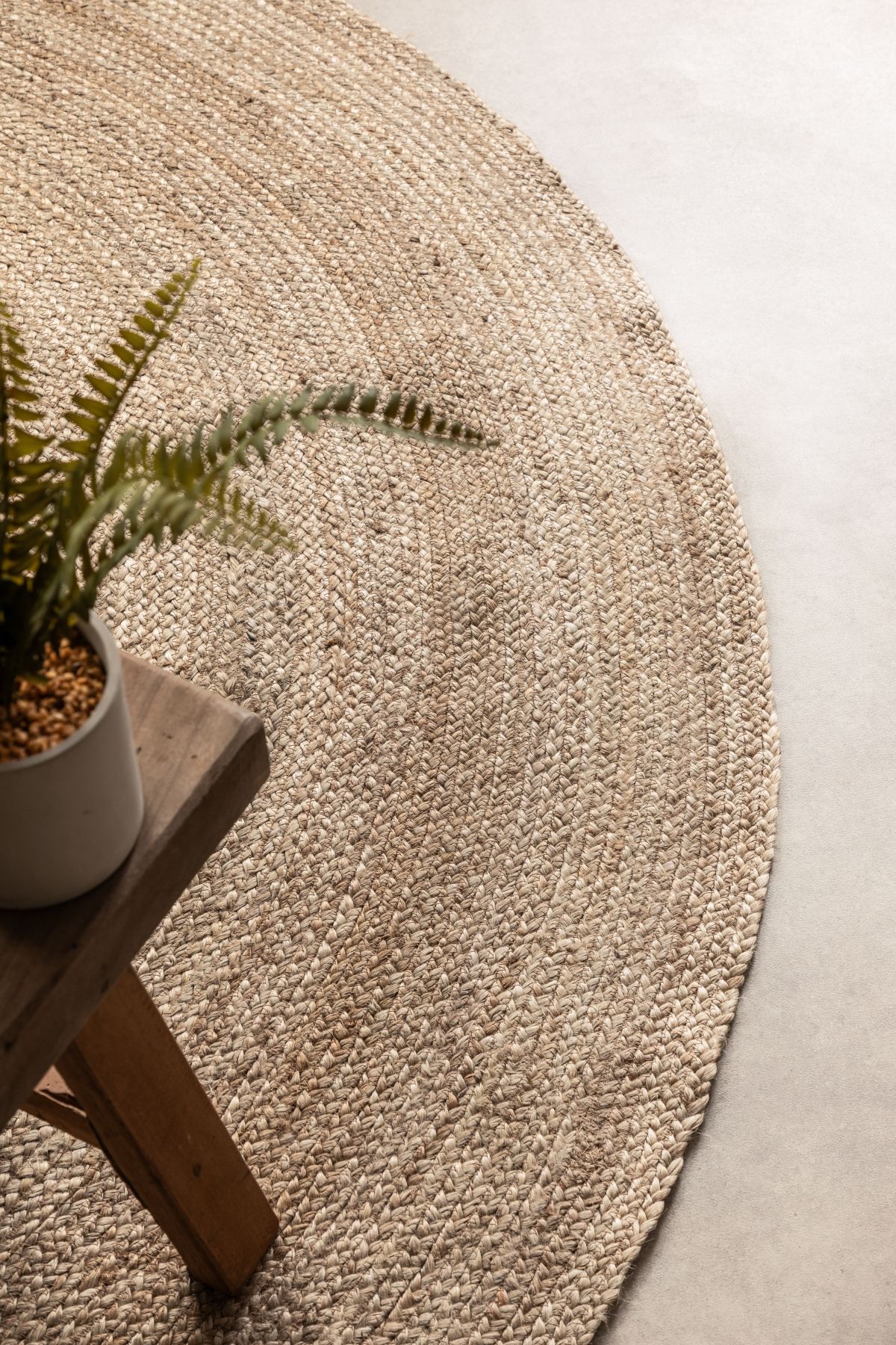Kruhový kusový koberec Hanse Home Jute Braided 106006 Grey Brown Ø 100 cm