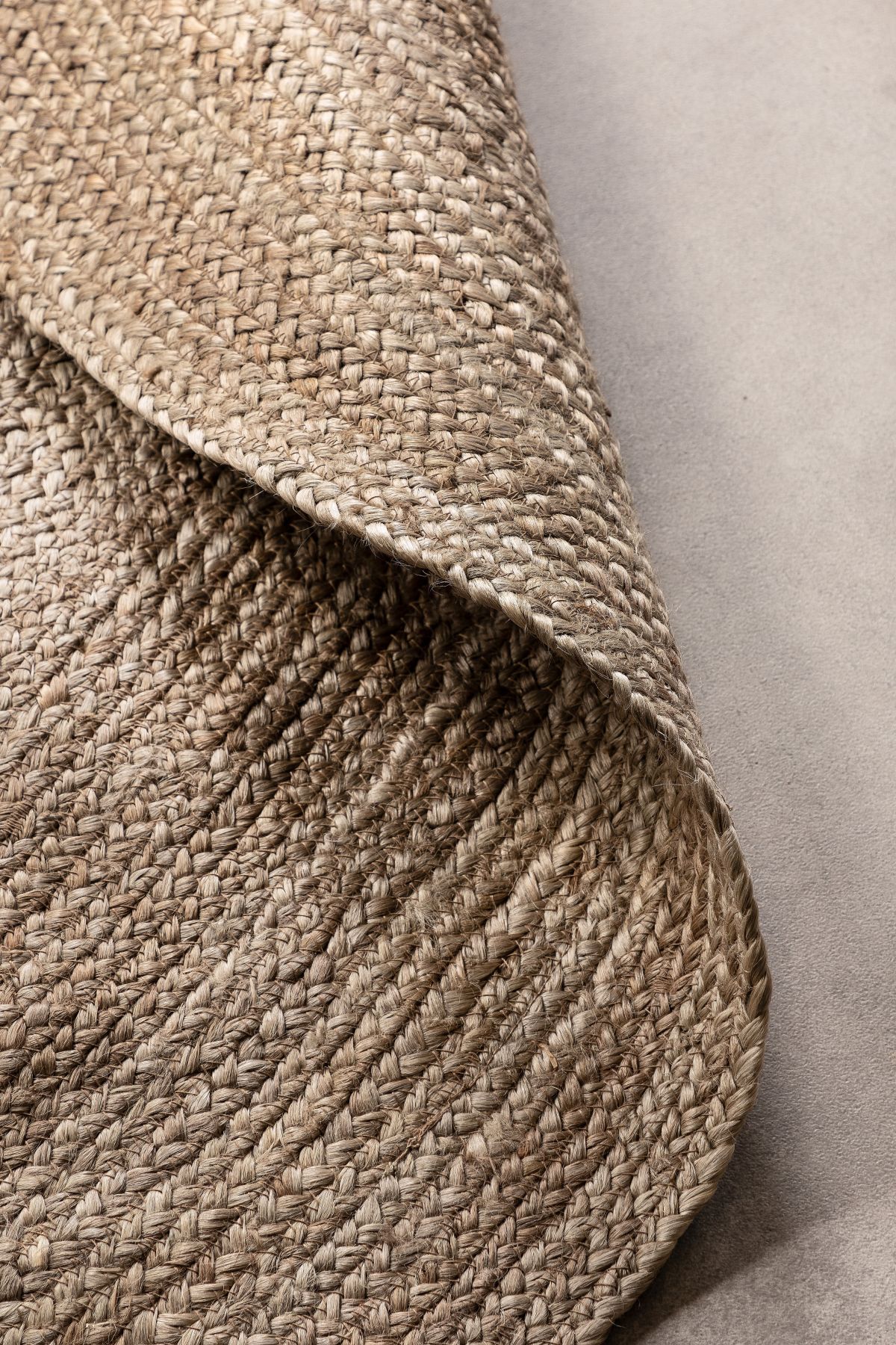 Kruhový kusový koberec Hanse Home Jute Braided 106006 Grey Brown Ø 100 cm