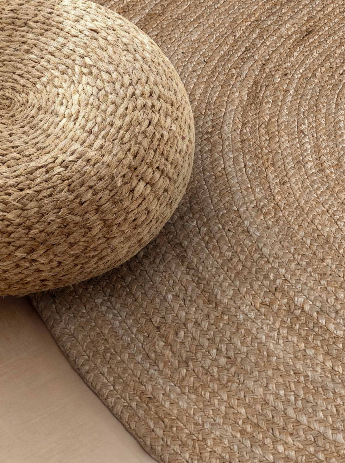 Kruhový kusový koberec Hanse Home Jute Braided 106006 Grey Brown Ø 100 cm