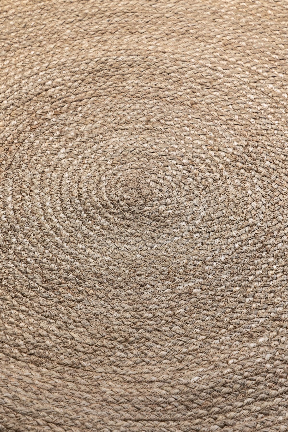 Kruhový kusový koberec Hanse Home Jute Braided 106006 Grey Brown Ø 100 cm