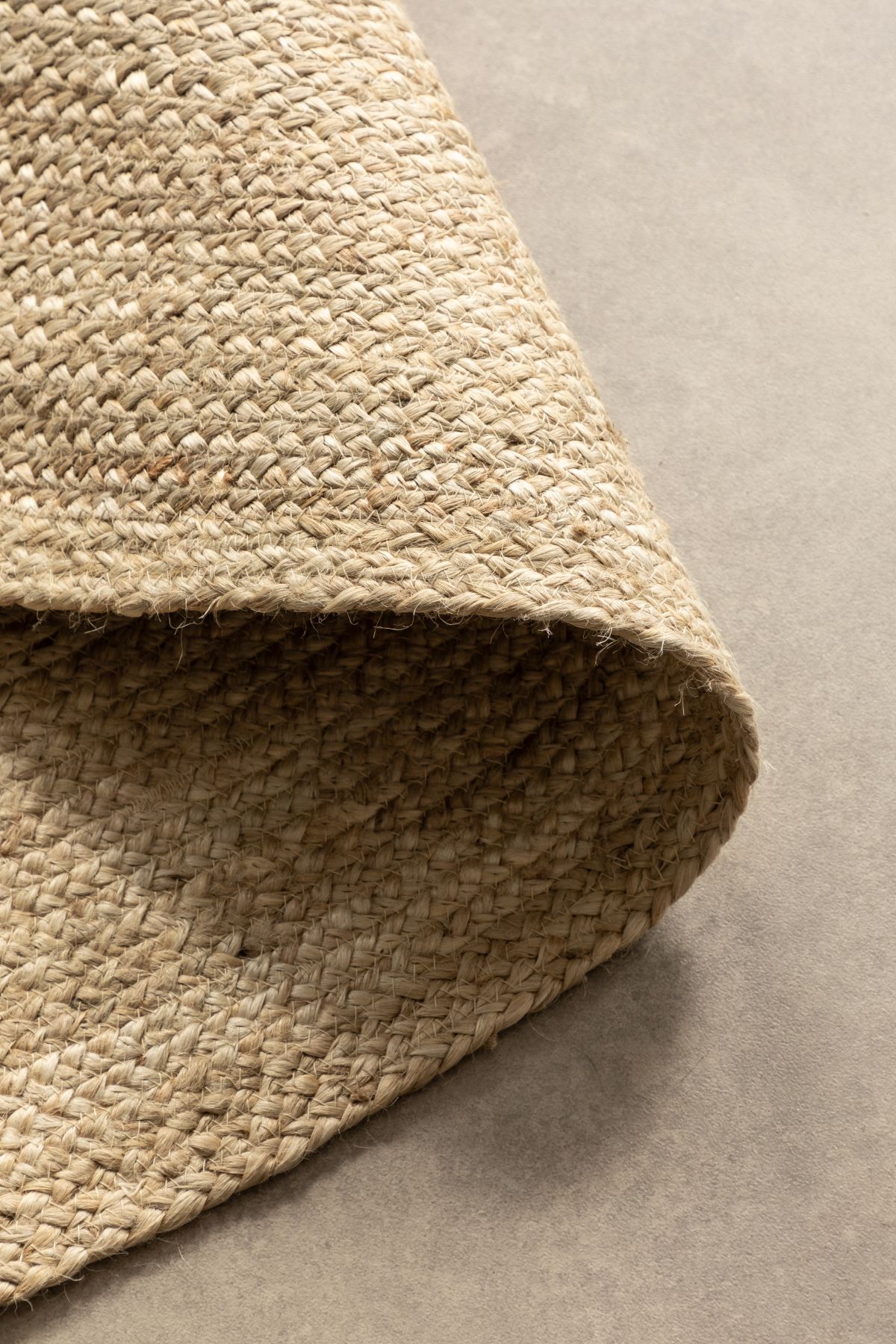 Kruhový kusový koberec Hanse Home Jute Braided 106007 Ivory Ø 200 cm