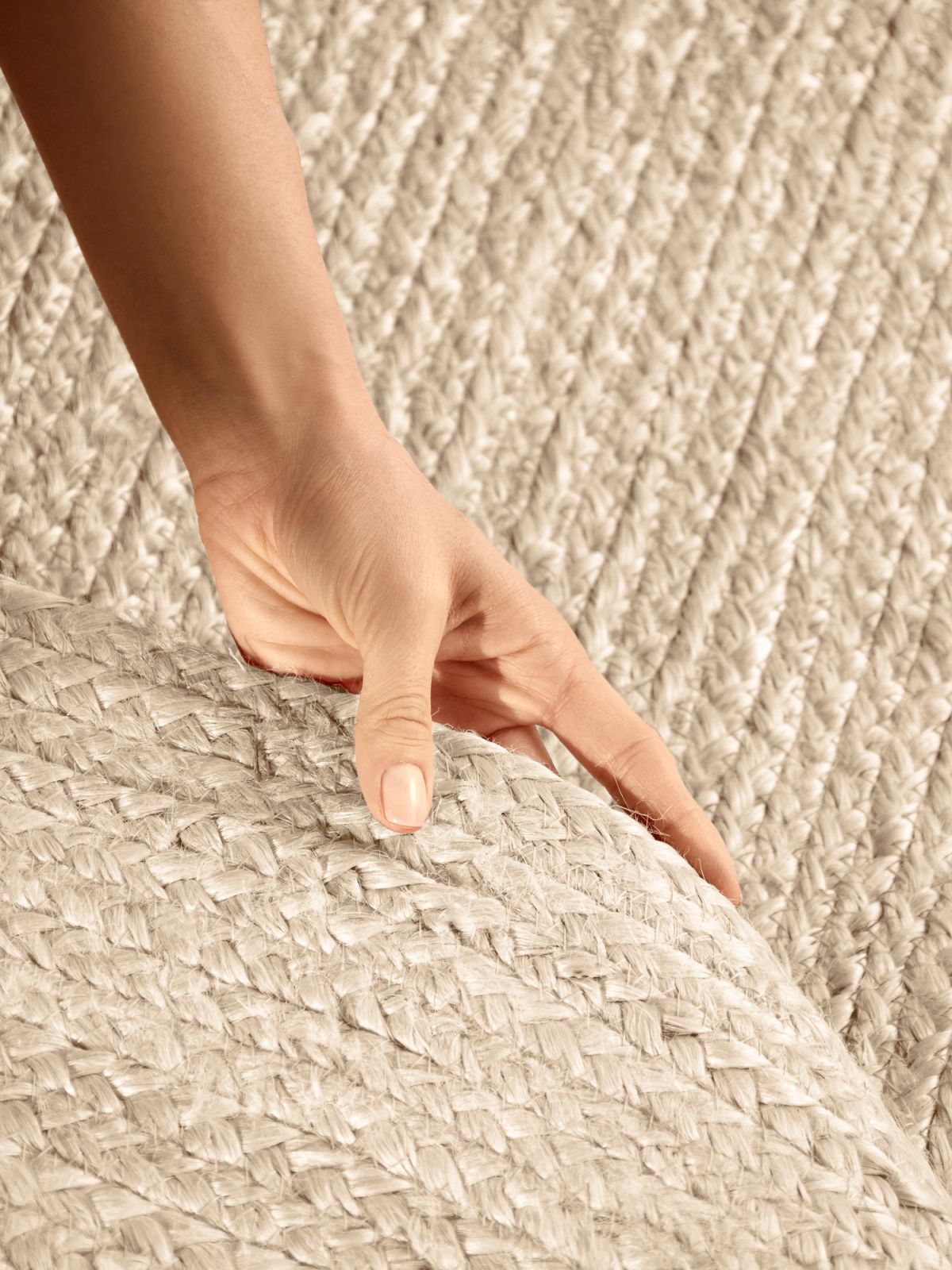 Kusový koberec Hanse Home Jute Braided 106007 Natural Ivory - ovál 160x230 ovál cm