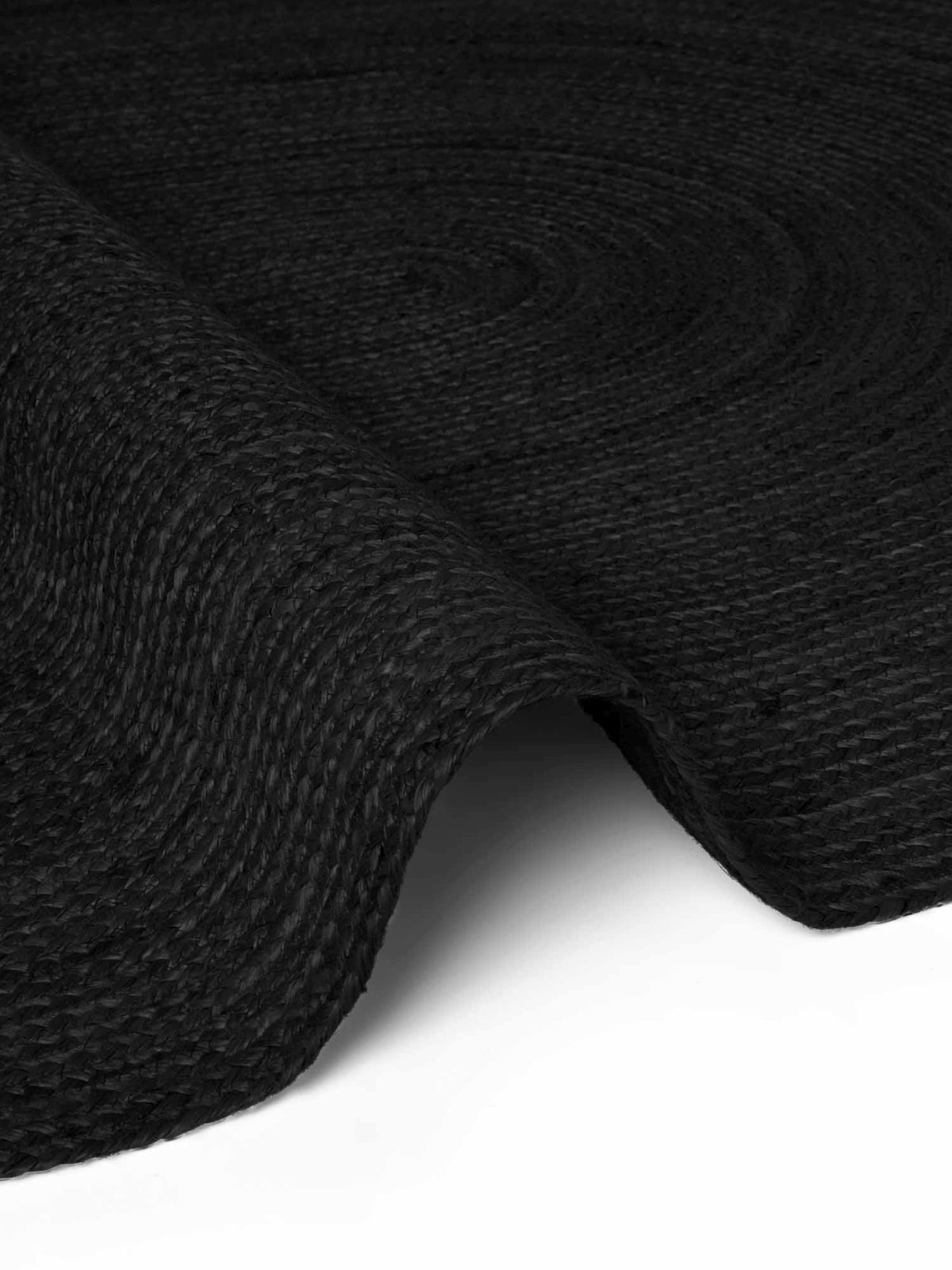 Kusový koberec Hanse Home Jute Braided 106322 Black - ovál 160x230 ovál cm