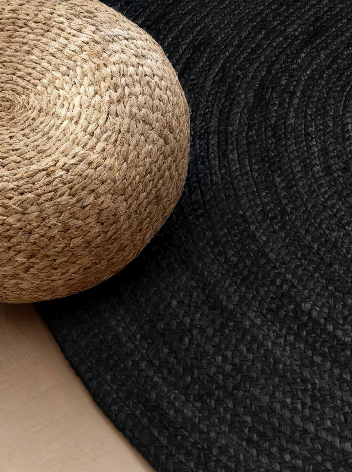 Kusový koberec Hanse Home Jute Braided 106322 Black - ovál 160x230 ovál cm