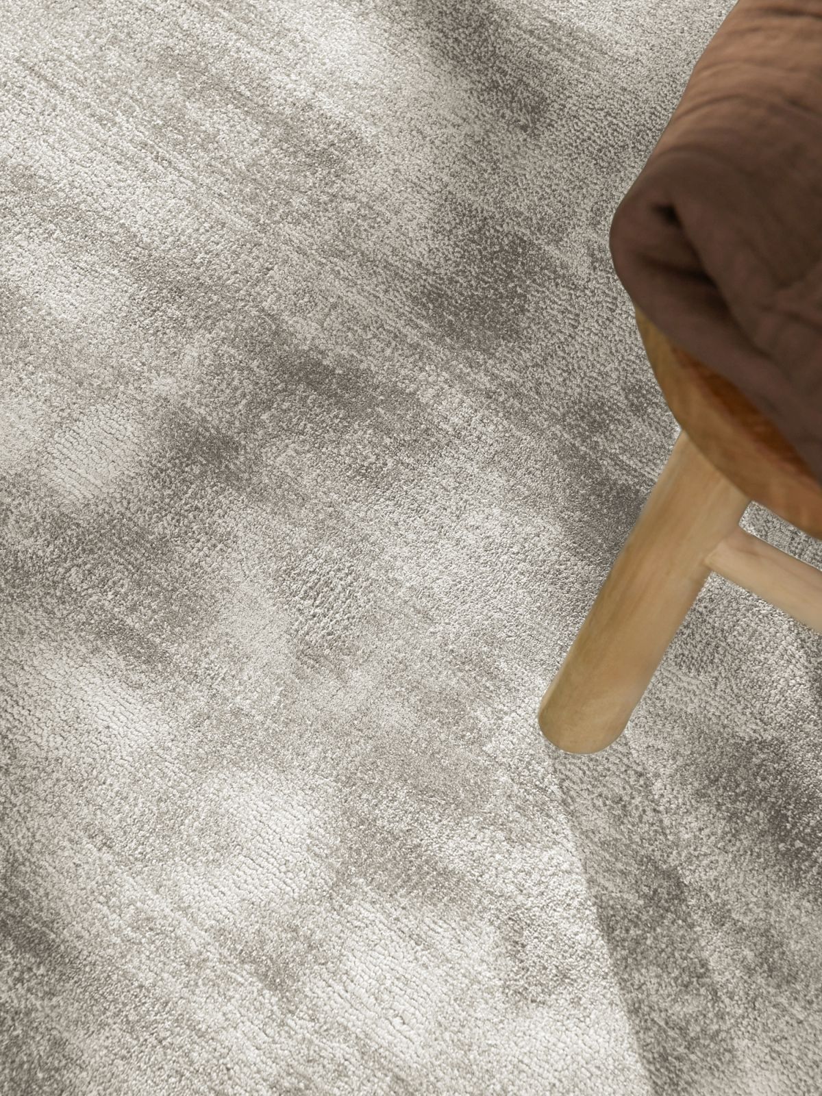 Kruhový kusový koberec Vikosa Jane 106294 Silver Grey Ø 150 cm
