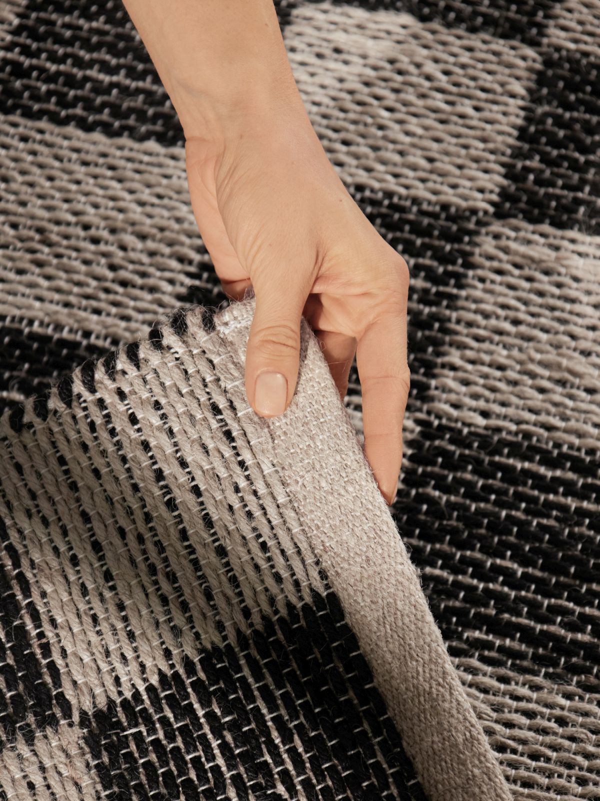 Kusový behúň Hanse Home Handloom 106333 Natural White Black 80x200 cm