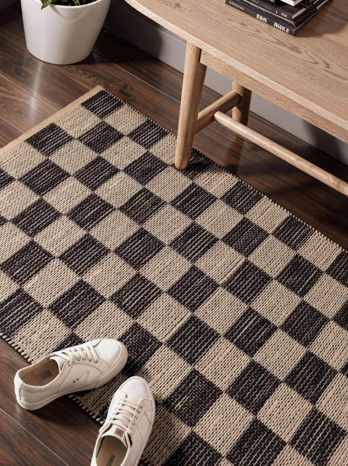 Kusový behúň Hanse Home Handloom 106333 Natural White Black 80x200 cm